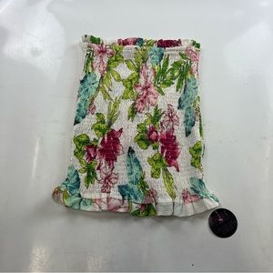 Carmin women’s white green floral top S NWT L92-11